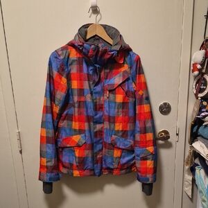O'Neill Multicolor Plaid Ski Jacket
